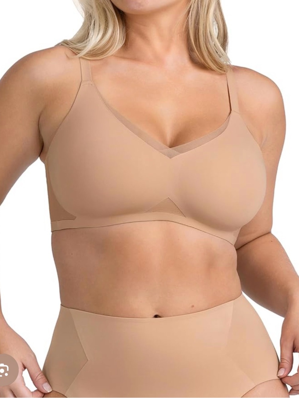 Honeylove Nude crossover bra size M/36 B/C